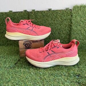 ASICS Gel-Kayano 30 Running Shoes Women 8.5 Pink Coral Stability Sneakers